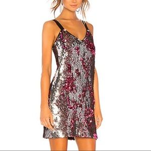 NWT Tanya Taylor two tone sequin dress